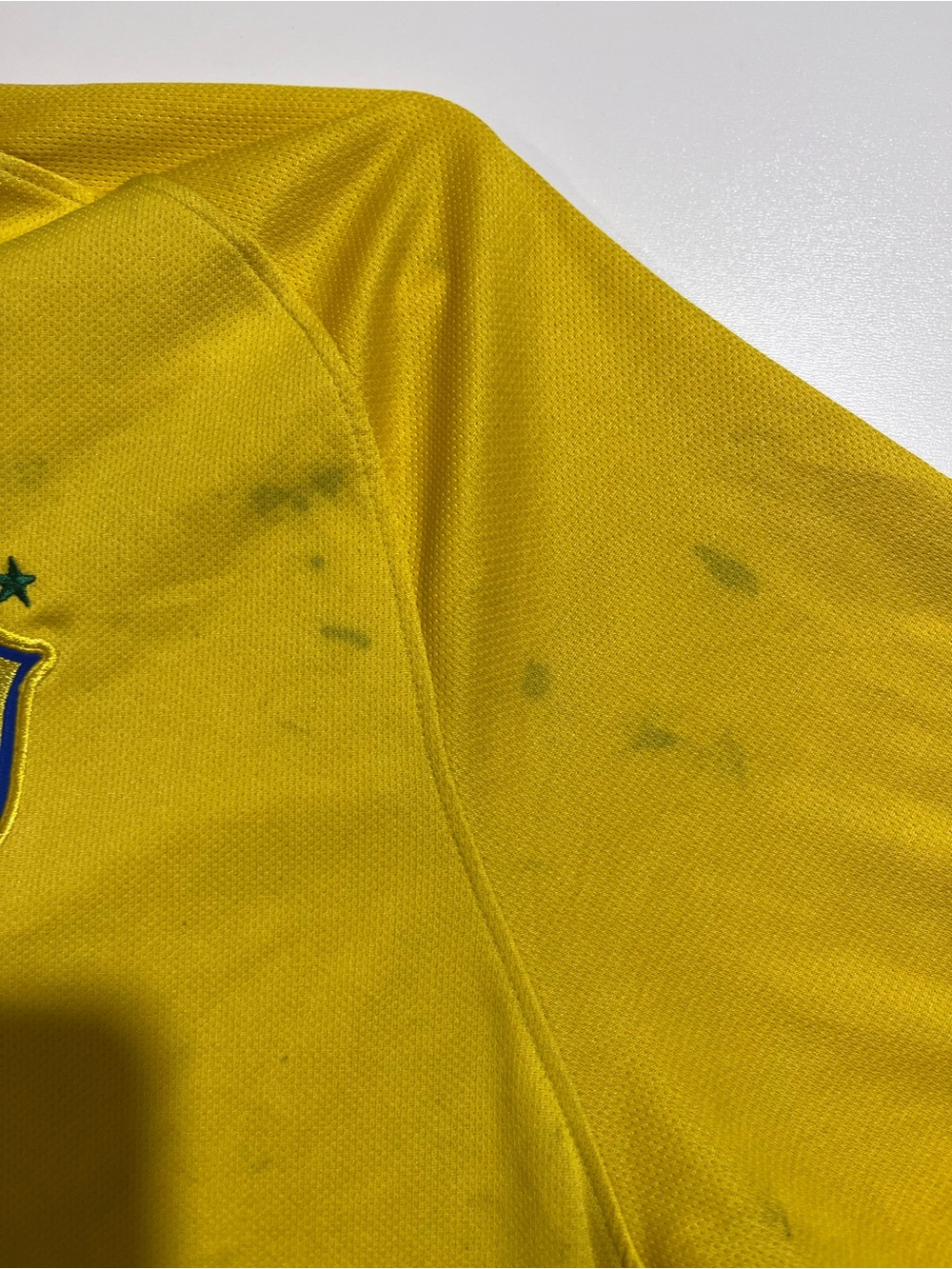 NIKE BRASIL 2016 HOME FOOTBALL SHIRT SOCCER MENS JERSEY MADE IN BRASIL SZ XL - Picture 5 of 14